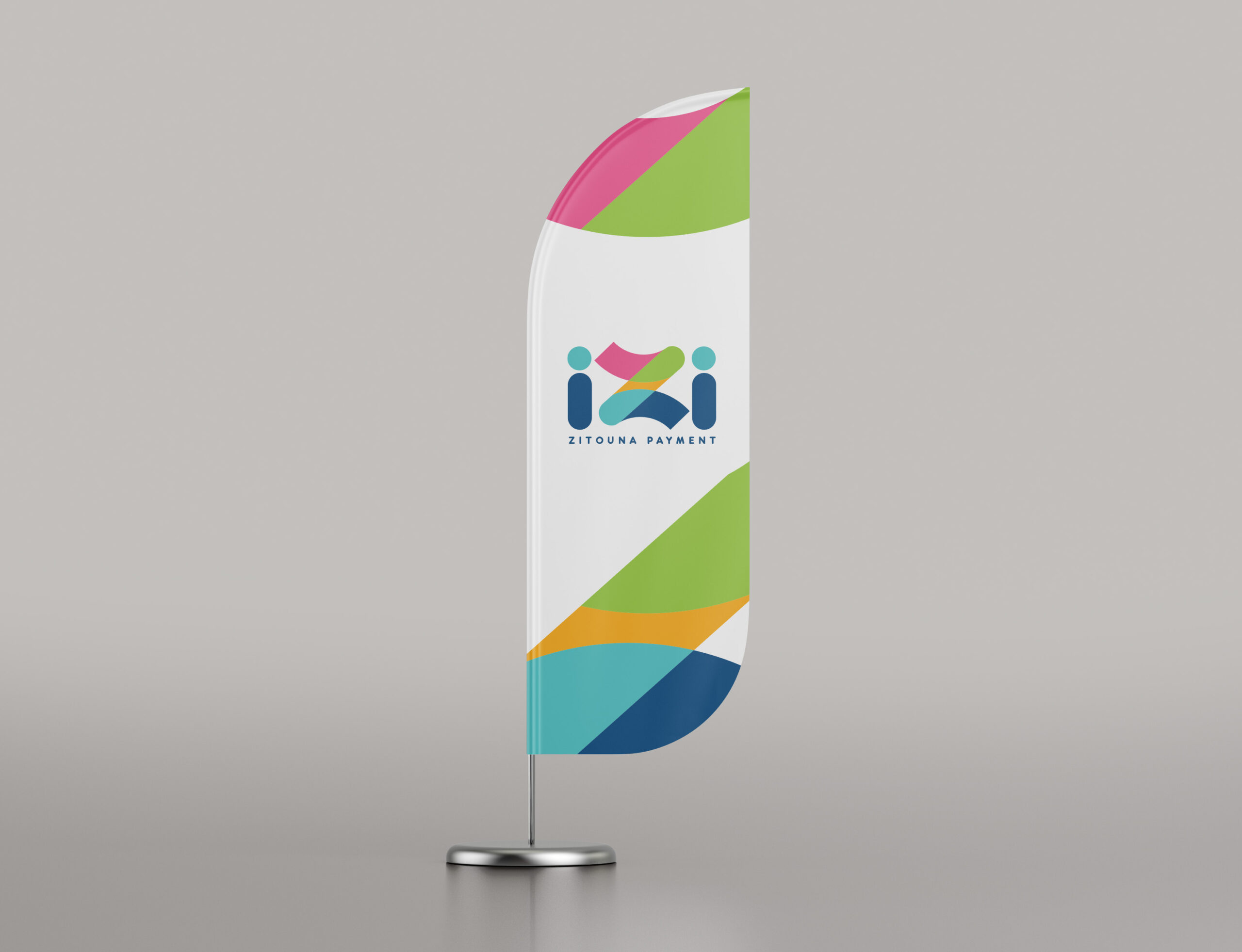 izi oriflamme flag mockup 2