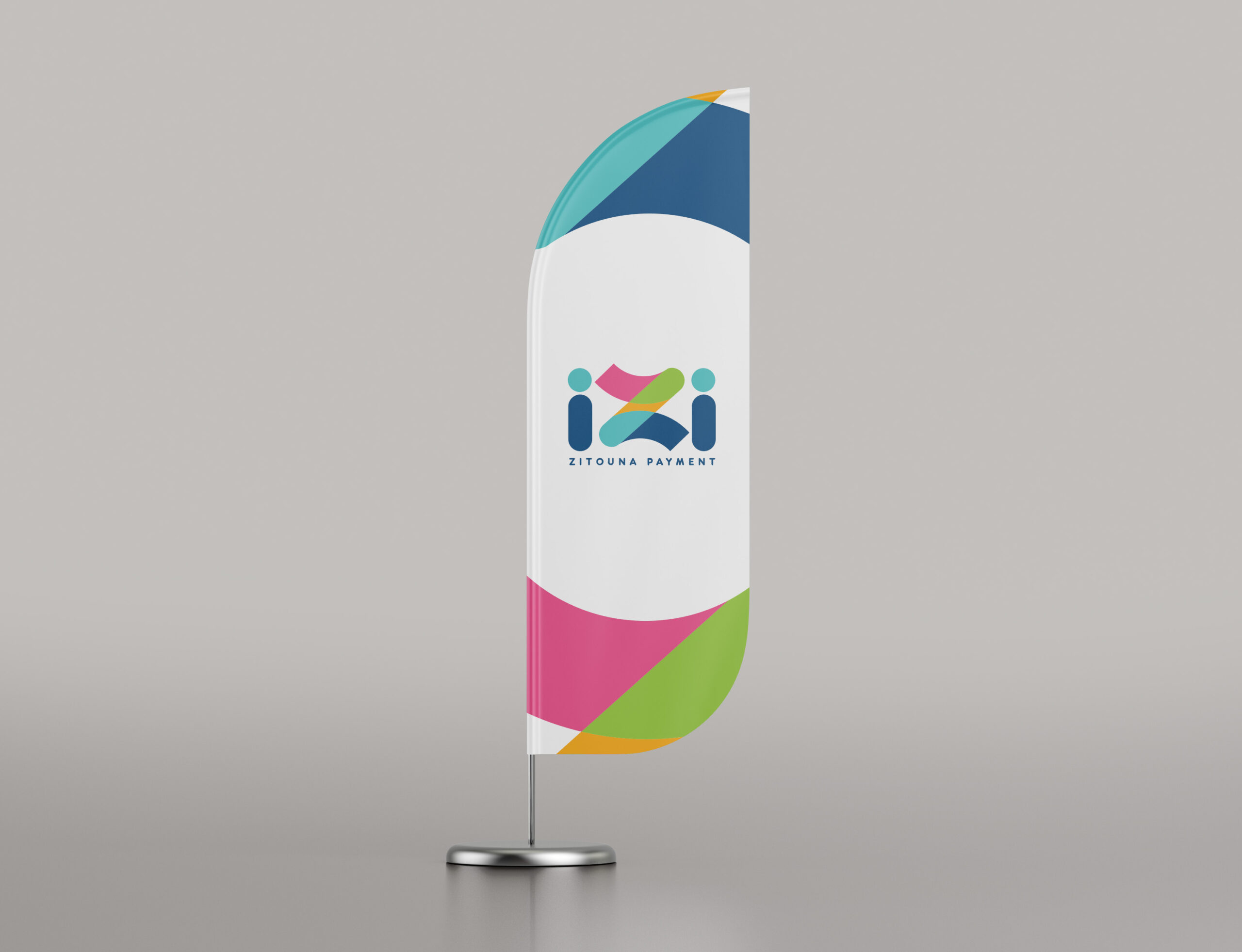 izi oriflamme flag mockup 3